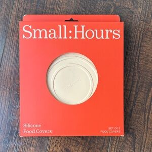 Cream Silicone Food Covers Set NIB